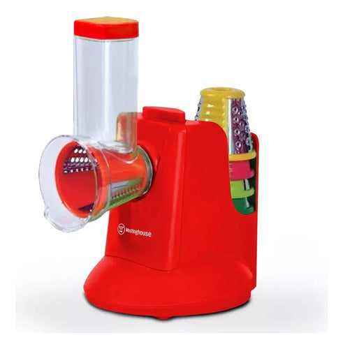 Rallador Eléctrico Cortador Vegetal Westinghouse Salad Maker Color Rojo