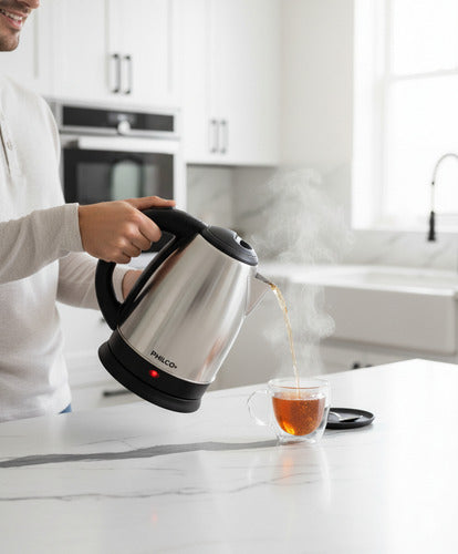 Pava Electrica Philco Peph1182ip Acero Inoxidable 1.8 Litros Color Plateado