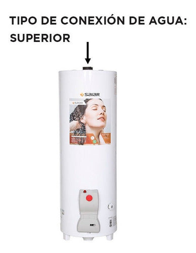 Termotanque A Gas Saiar 150l Multigas Con Protección Anticorrosiva Y Válvula De Seguridad