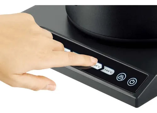 Pava Eléctrica Atma Digital 0.5 Litros Con Corte Automático Acero Inoxidable Negro