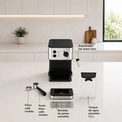 Cafetera Smartlife Expresso 20 Bar Sl-ec5501 Gris
