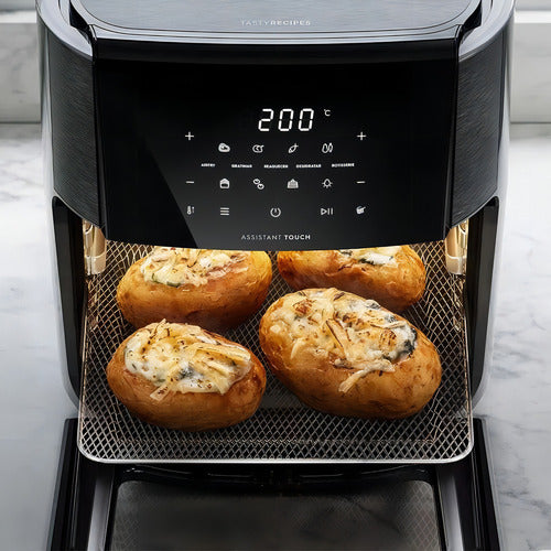 Freidora Aire Sin Aceite Electrolux Air Fryer Eaf90g 12l Cts Grafito