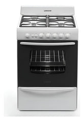 Cocina A Gas Longvie 13601bf Blanca De 60cm Eficiencia A Blanco
