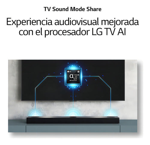 Barra De Sonido Con Subwoofer LG Sh7q Color Negro 800w