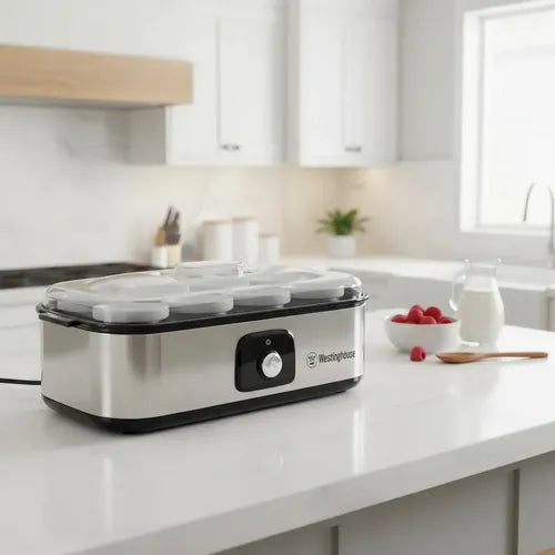 Yogurtera Westinghouse Wh-yog20-01 De 8 Frascos Vidrio 1.6l Plateado