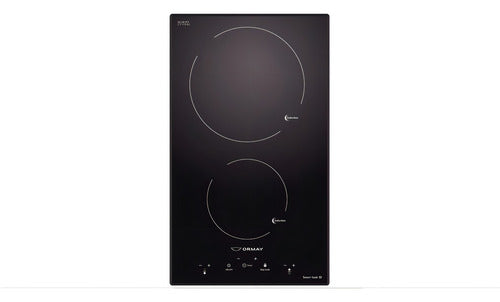 Anafe Inducción Empotrable Ormay Smart Cook I2 2 Focos Táctil 3600w Negro