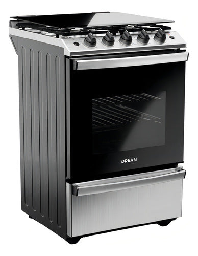 Cocina Multigas Drean Cd5617ai0 Inox 56 Cm Con Air Fryer C Gris