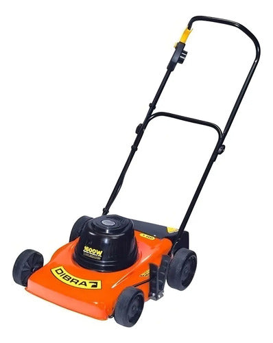 Cortadora Césped Eléctrica Dibra 1 Hp /1600w 6 Pos C45 Naranja/negro