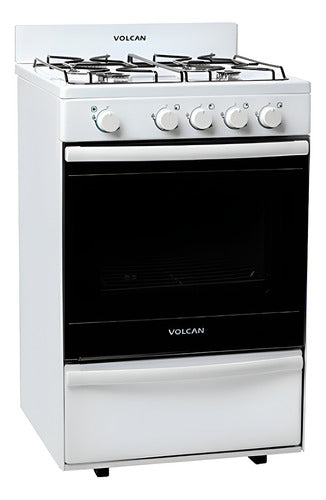 Cocina A Gas Volcan 87644vm Blanca 4 Hornallas 55cm De Ancho Blanco