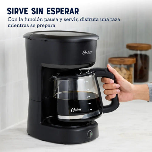 Cafetera De Filtro Reutilizable Oster Dcs121b 12 Tazas 900w Negro