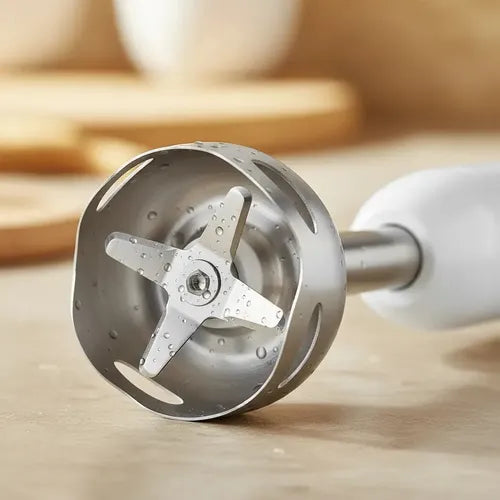 Minipimer Mixer Kanji 2 Velocidades Cuchilla De Acero Inoxidable 800whats Blanco