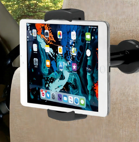 Soporte Universal Tablet iPad Para Reposacabezas Auto 360 Cashcoin Ob-ta2 Color Negro