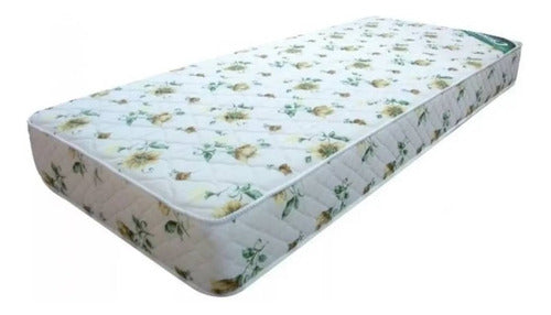 Colchon De Espuma De 1 Plaza Cannon Tropical De 18 Cm Blanco