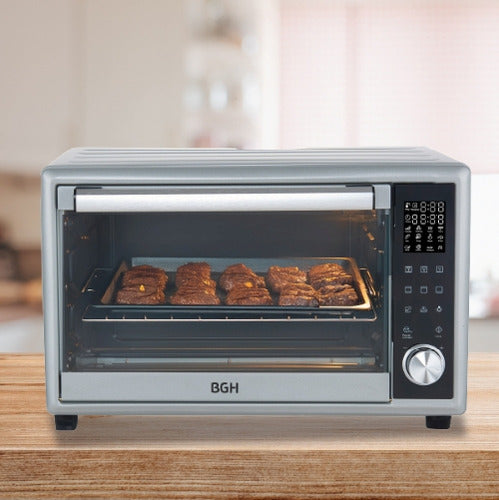 Horno Eléctrico Bgh 46 Litros Digital Silver Bhe46ds25i Gris Oscuro