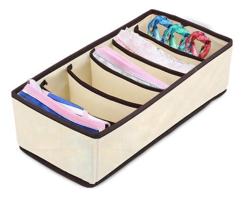 Organizador De Cajones Para Ropa Interior Tio Musa Color Beige