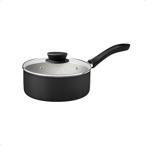 Bateria De Cocina Tramontina Antiadherente Linz 4 Piezas Color Negro