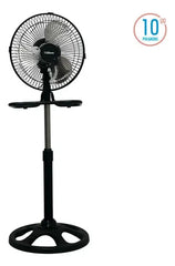Ventilador De Pie Pared Turbo 3 En 1 Liliana Vp10m 60w 25.4 Cm Negro 3
