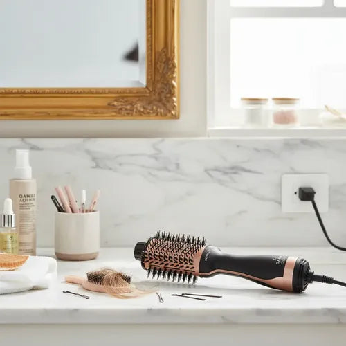 Cepillo Alisador Gama Stylish Keration Brush 3d Cerámica Negro
