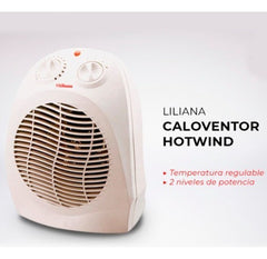Caloventor Liliana Hot Wind 2000w Con Termostato Color Blanco