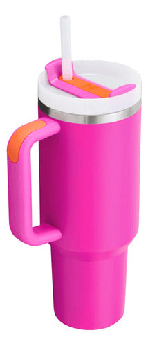 Vaso Stanley Quencher Heatwave Vivid Violet Térmico 1.18l Cs Rosa Vivid Violet