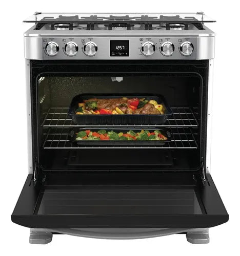 Cocina A Gas Drean Cd7609ei Plateado 76cm Inox Inoxidable