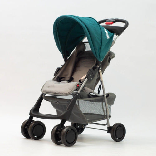 Cochecito De Paseo Bebesit Eos 1337j Verde Reclinable H15k C Verde Oscuro