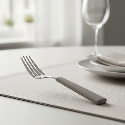 Set De Cubiertos Carol Juego X 16 Piezas Acero Inox - Gris