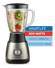 Licuadora De Mesa Smartlife 600w Sl-bl1055pn Acero Negro