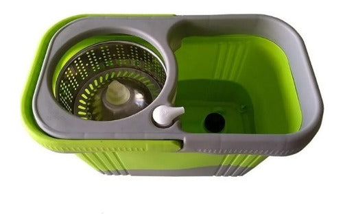 Mopa Balde Escurridor Trapeador Ultraplana Verde Tio Musa Verde