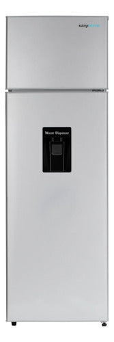 Heladera Con Freezer Kanji Kjh Hd300d Silver De 218l Gris