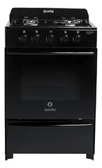 Cocina A Gas Natural Escorial Master Black Valvula Seguridad Negro