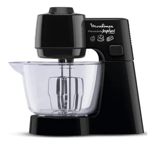 Batidora Planetaria Moulinex Qa710858 De 5 Velocidades Negro