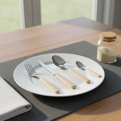 Juego De Cubiertos Carol X 24 + Frasco De Areia Jarra Marrón