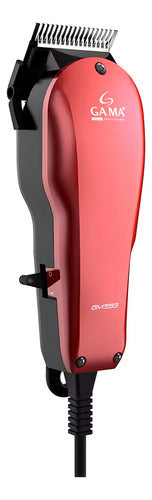 Cortadora De Pelo Gama Gm593 24 Piezas Profesional Magnetic Rojo