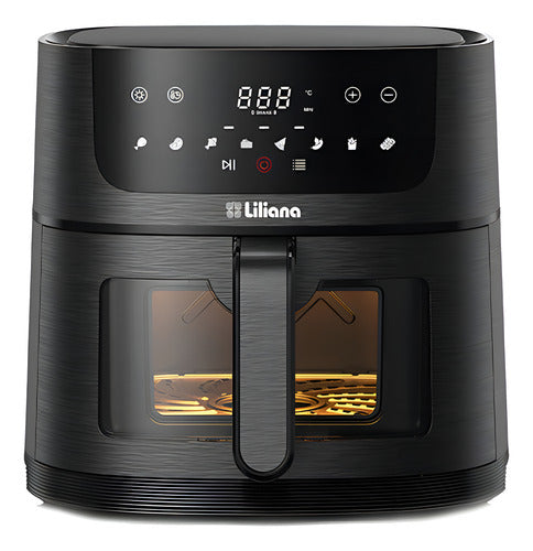 Freidora De Aire Digital Liliana Af906 Duogrill Mid 1700w 6l - Negro