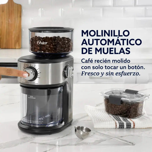 Molinillo De Cafè Automàtico Oster Bvstbmh24 Plateado Plateado
