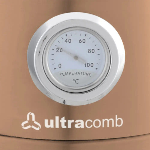 Pava Electrica Ultracomb Pe-4920 Termometro Analogico 1.7l P Color Cobre