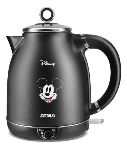 Pava Eléctrica Vintage Mickey Mouse Atma Ped23 1.7l 2200w Cs Negro
