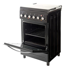 Cocina Eléctrica Kanji Kjh-ekb001v 50cm Grill Color Negro