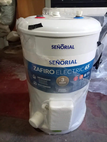 Termotanque Eléctrico Señorial Tesz-65 Zafiro Blanco 50 Litros Superior