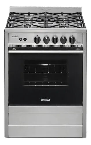 Cocina Gastronómica A Gas Longvie Bistró 31601xs 60cm Inox Plateado