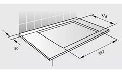 Anafe De Empotrar Ormay Classic S Blanco Multigas Clase A Blanco