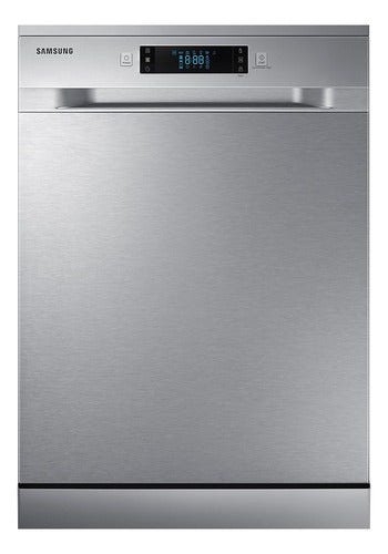 Lavavajilla Samsung 14 Cubiertos Silver Dw60m6050fs Plateado