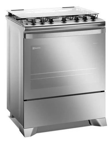 Cocina A Gas Electrolux F5etm Experience De 5 Hornallas Plateado