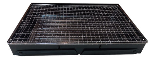 Parrilla Chica Carbon Portatil Plegable Camping Asado Tm Negro