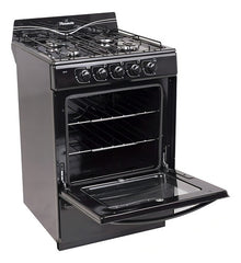 Cocina Florencia Recta 5517f A Gas Con Puerta Con Visor Color Negro
