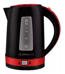 Pava Jarra Electrica Ultracomb Pe4907 F/ Mate 2lts Tio Musa Negro/rojo