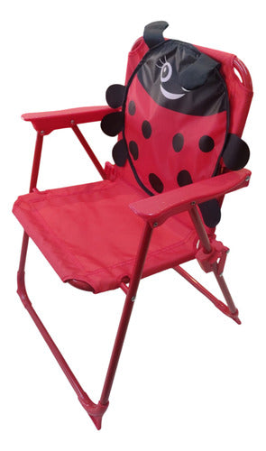 Silla Reposera Infantil Niños 1 Posicion Vaquita San Antonio Rojo