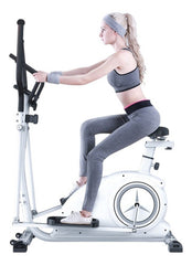 Bicicleta Eliptica Con Asiento Tm 61505 Blanco Abs Acero Cts Blanco