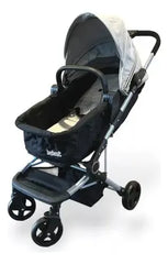 Coche Cuna Bebesit 1365tsd Gris Claro 3en1 Travel System Cs Gris